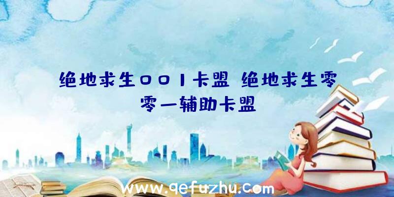 绝地求生001卡盟、绝地求生零零一辅助卡盟