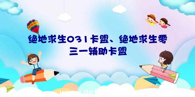 绝地求生031卡盟、绝地求生零三一辅助卡盟