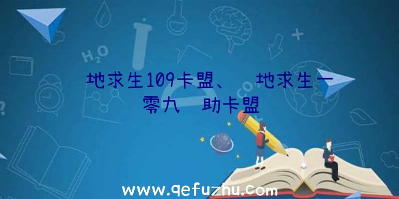 绝地求生109卡盟、绝地求生一零九辅助卡盟