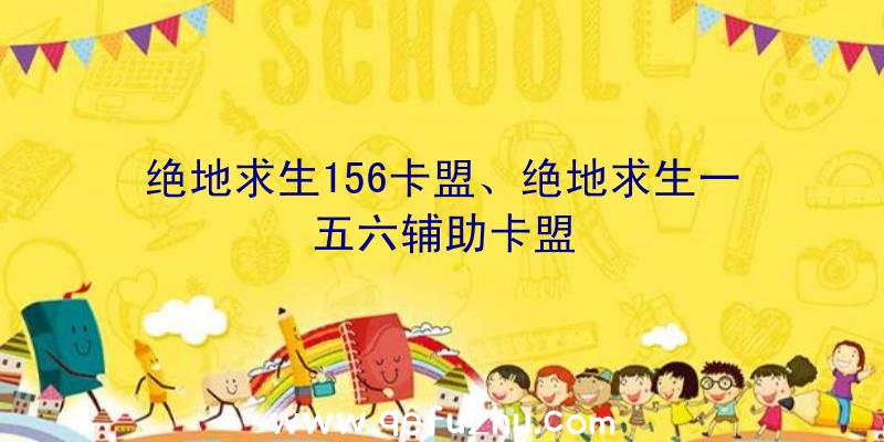 绝地求生156卡盟、绝地求生一五六辅助卡盟