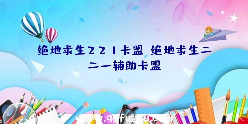 绝地求生221卡盟、绝地求生二二一辅助卡盟