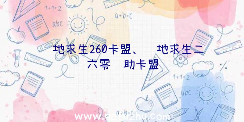 绝地求生260卡盟、绝地求生二六零辅助卡盟