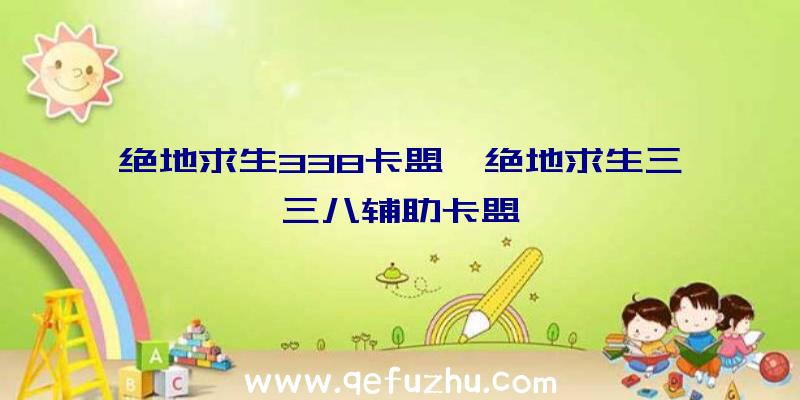 绝地求生338卡盟、绝地求生三三八辅助卡盟