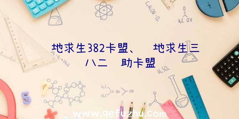 绝地求生382卡盟、绝地求生三八二辅助卡盟