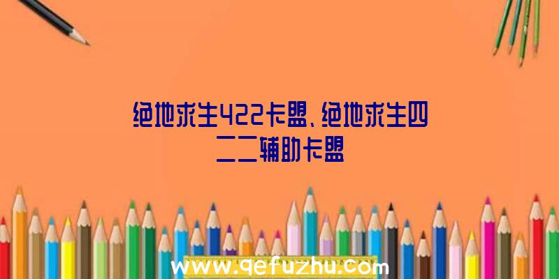 绝地求生422卡盟、绝地求生四二二辅助卡盟