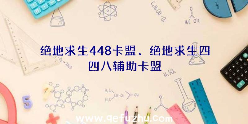 绝地求生448卡盟、绝地求生四四八辅助卡盟