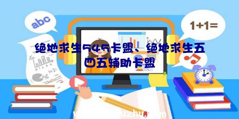 绝地求生545卡盟、绝地求生五四五辅助卡盟