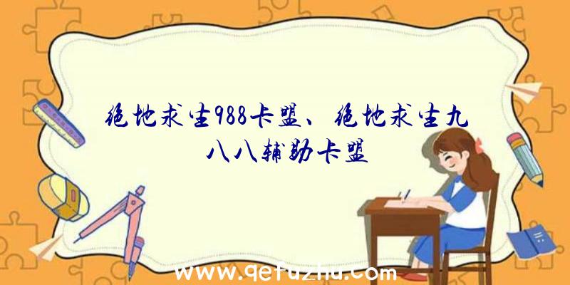 绝地求生988卡盟、绝地求生九八八辅助卡盟